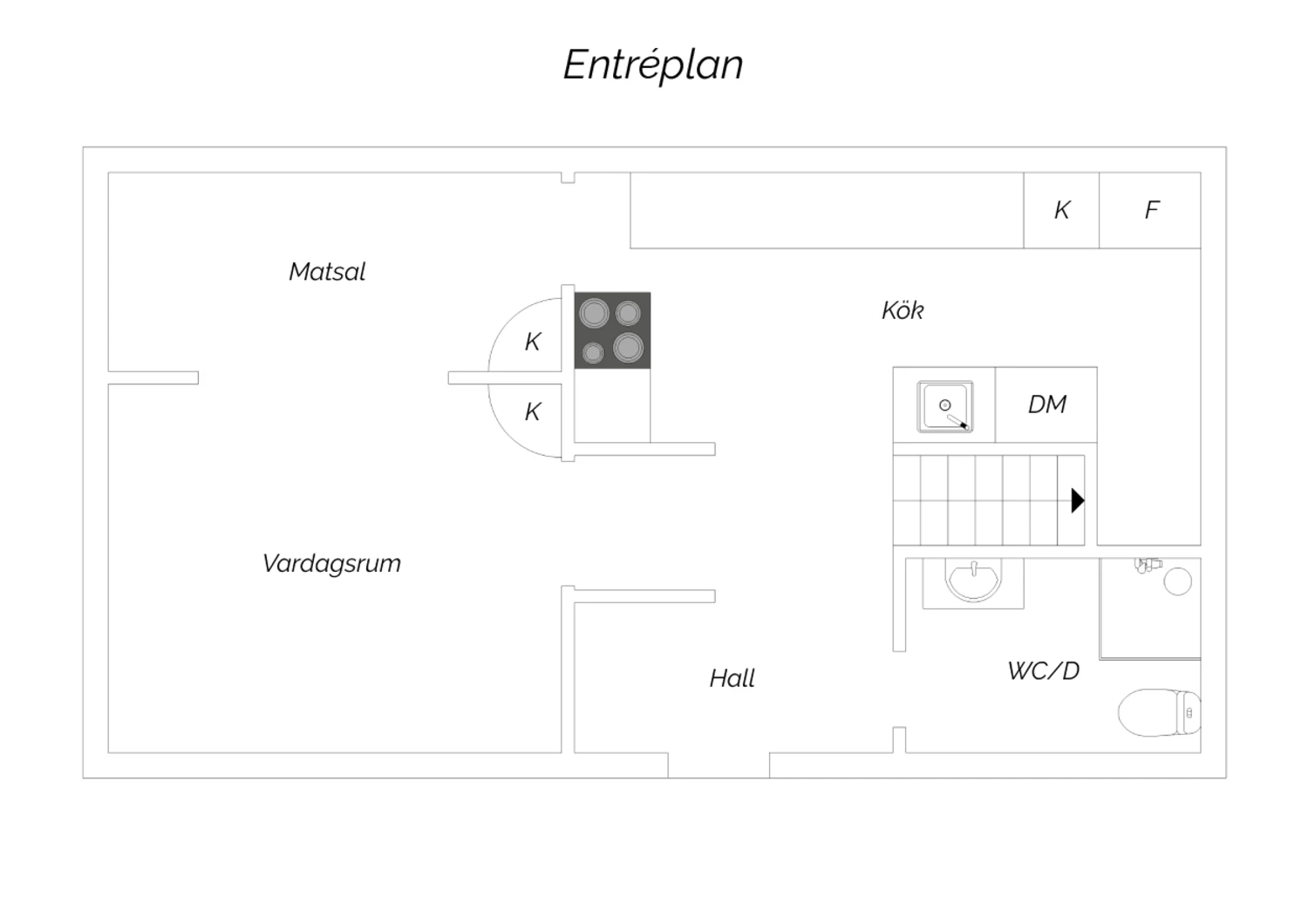 Planritning entréplan