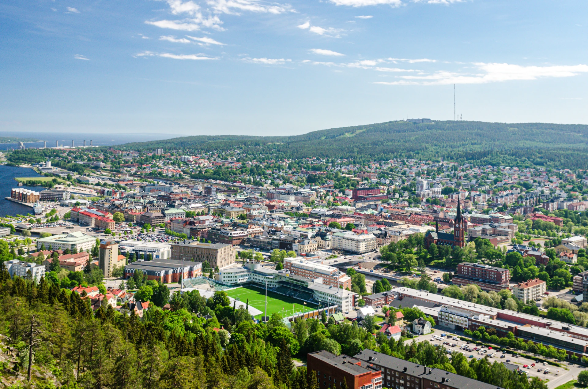 Vy från på Norra stadsberget
