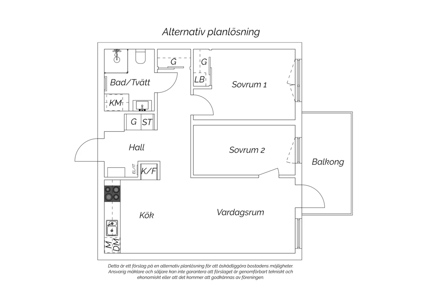 Alternativ planlösning