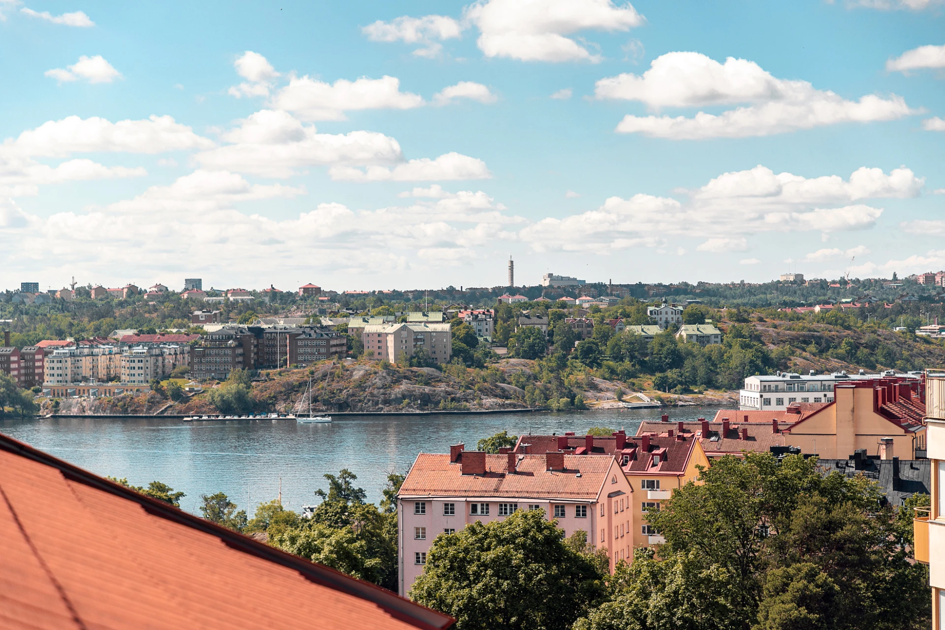 Utsikt från föreningens takterrass