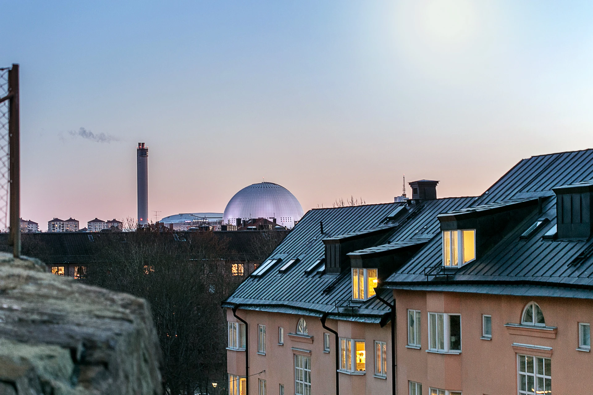 Globen skymning