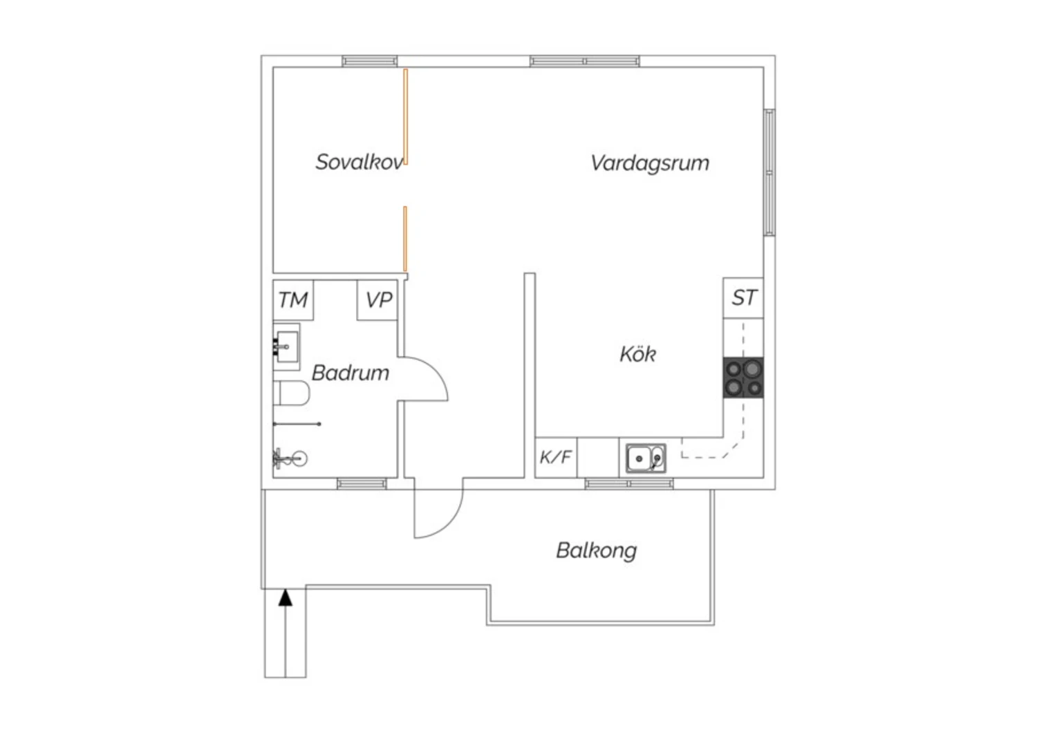 Alternativ planlösning Idegransgången 37