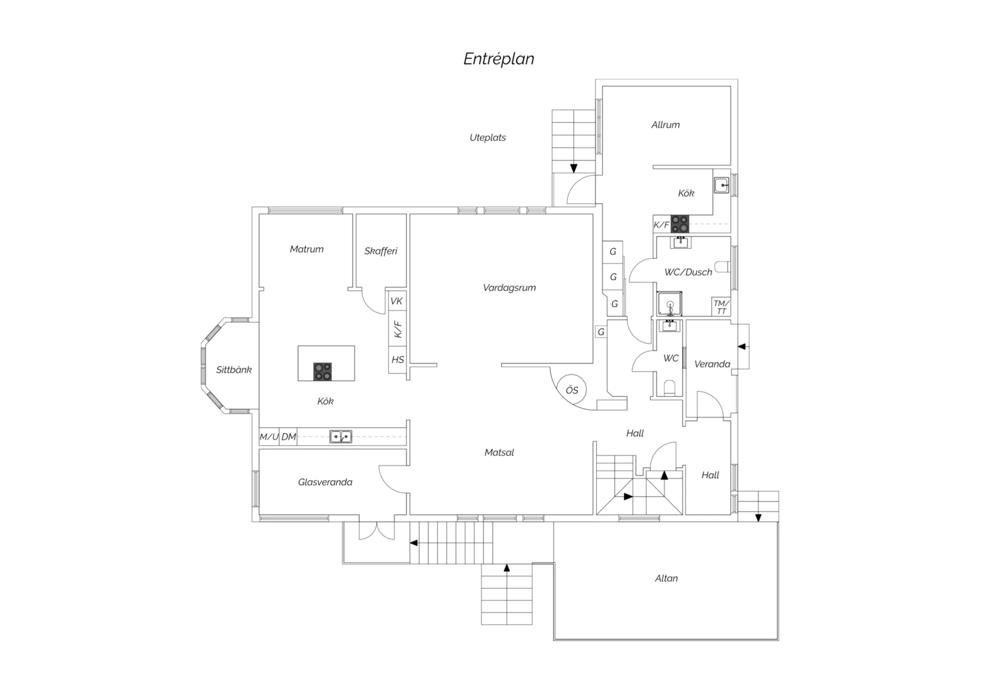 Planritning - Entréplan