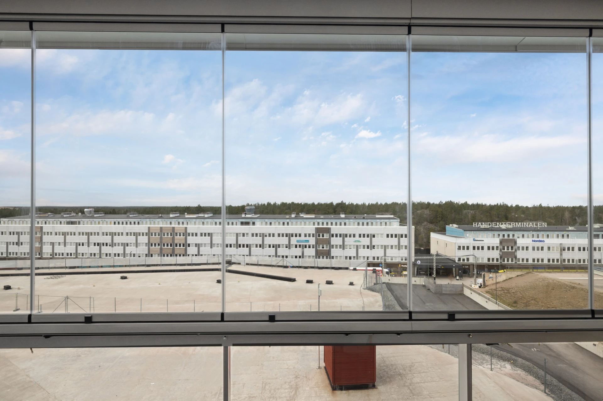 Vacker utsikt från balkongen