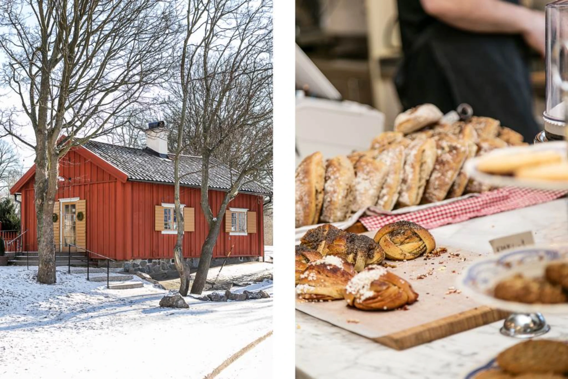 Enskedeparkens bageri Enskede vinter