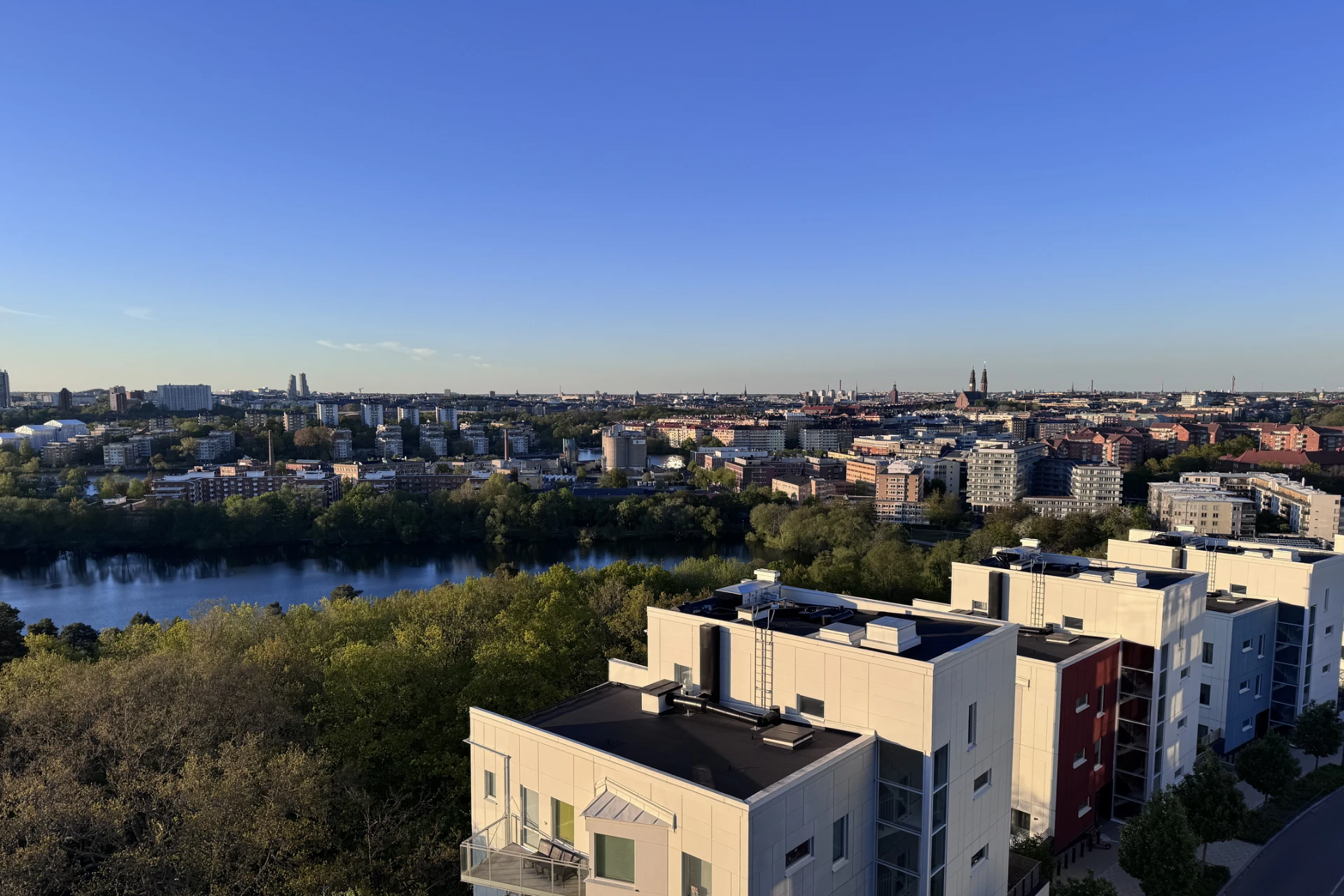 Utsikt mot Stockholm från lgh 1625