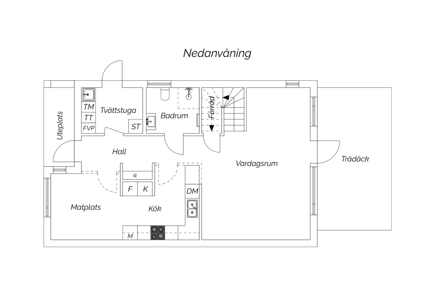 Planritning nedanvåning