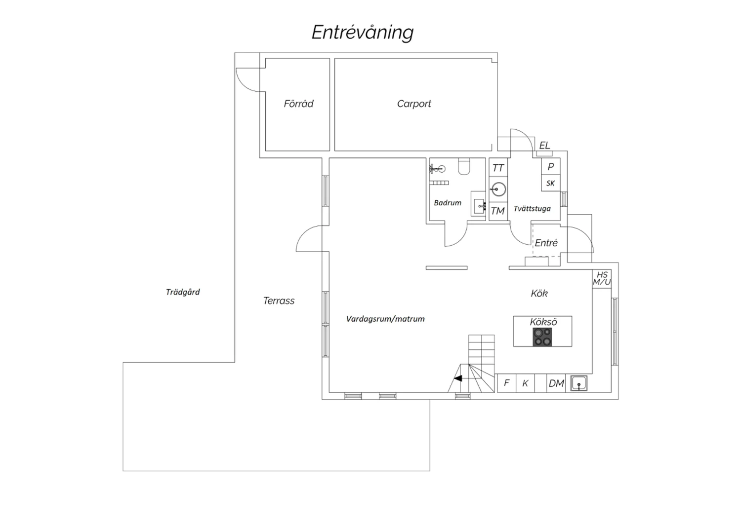 Planritning nedanvåning