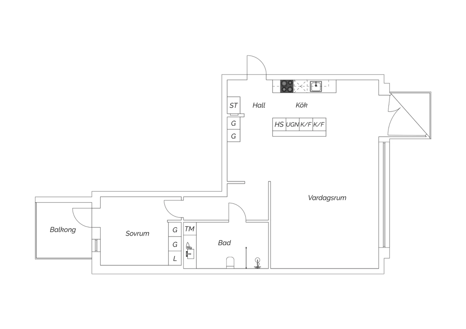 Planskiss Vimpelgatan 21