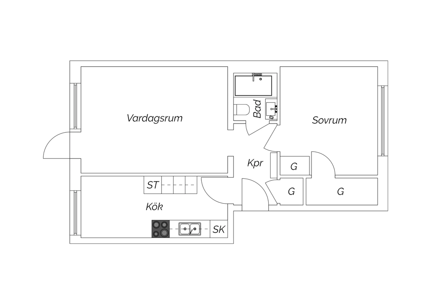 Planskiss Engelbrektsgatan 46