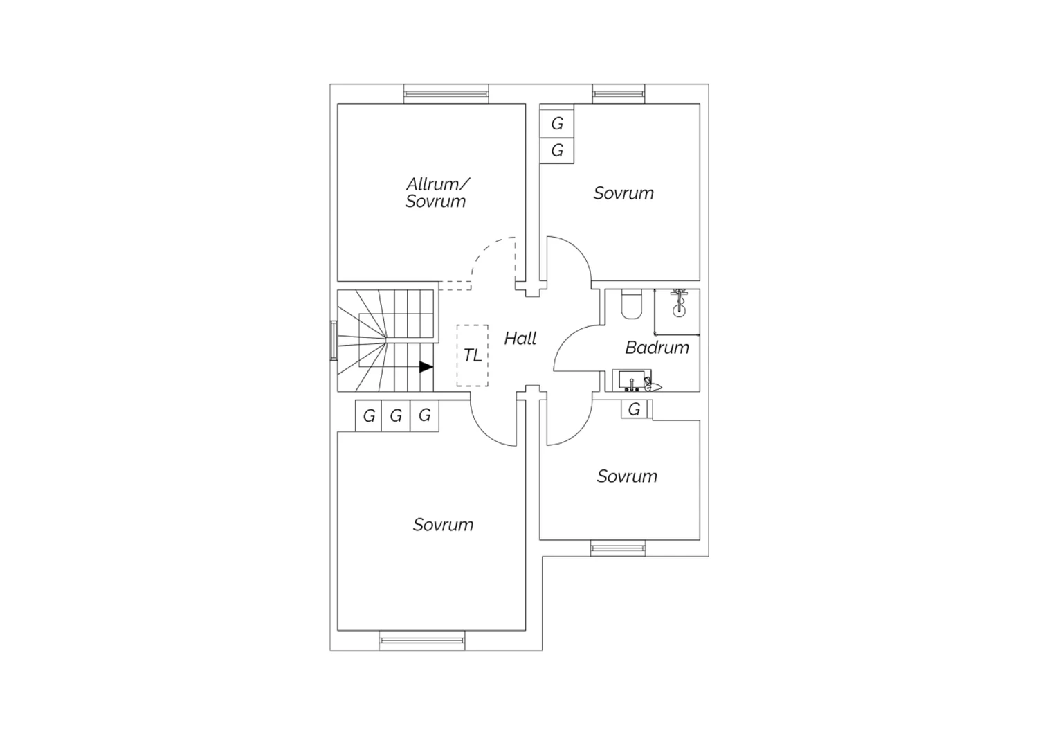 Övre plan