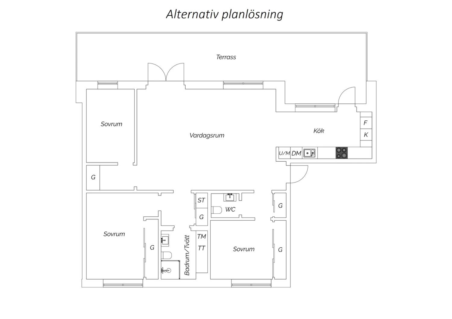 Alternativ planlösning