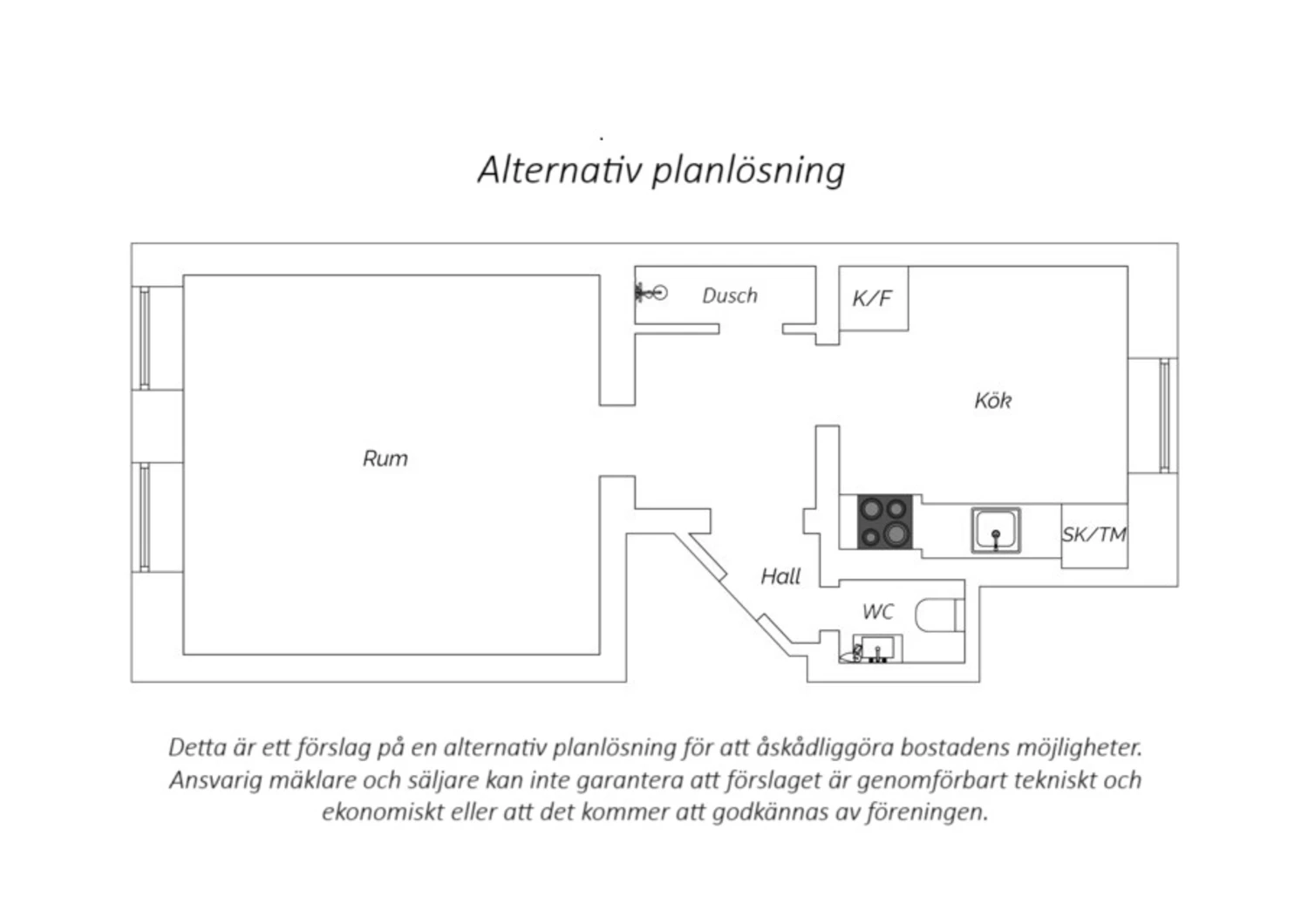 Alternativ planlösning