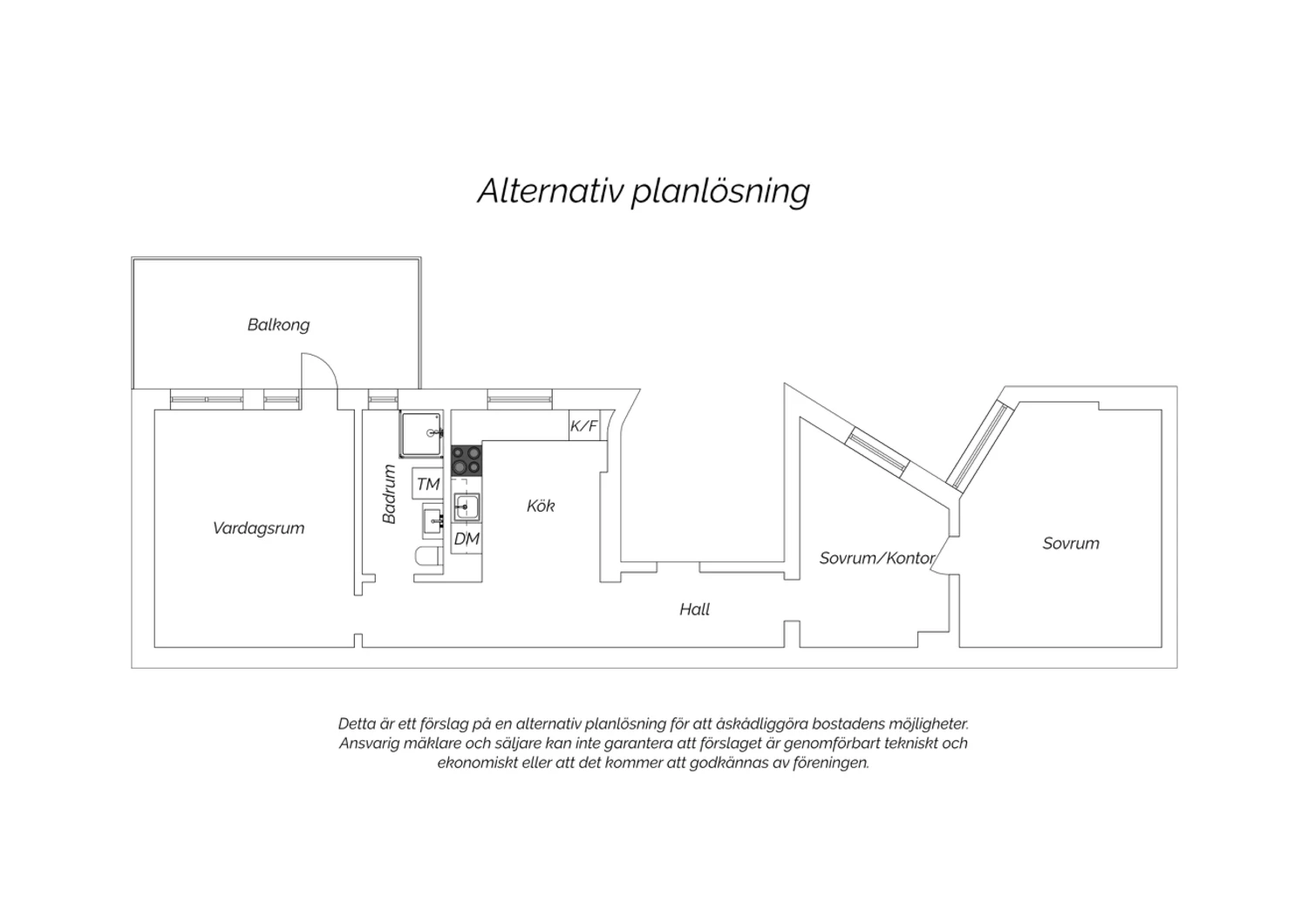 Alternativ planlösning