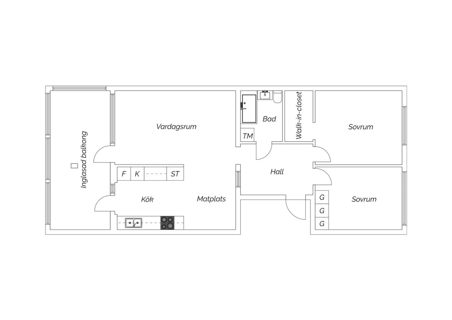 Planskiss Hallasvängen 15A