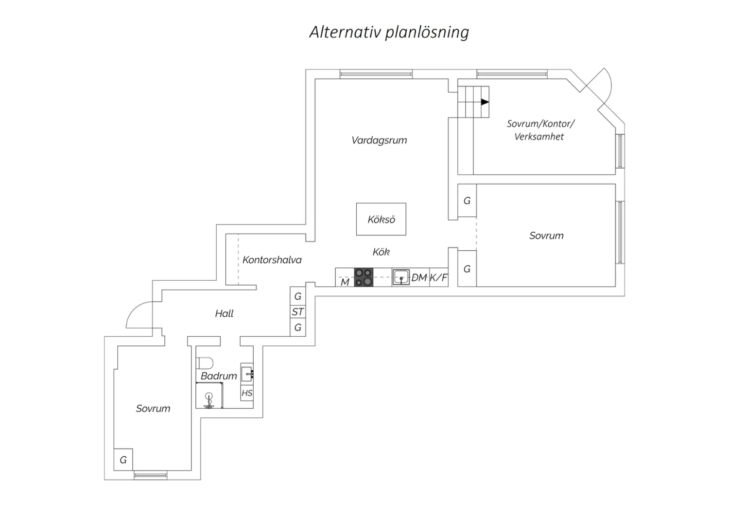 Alternativ planlösning