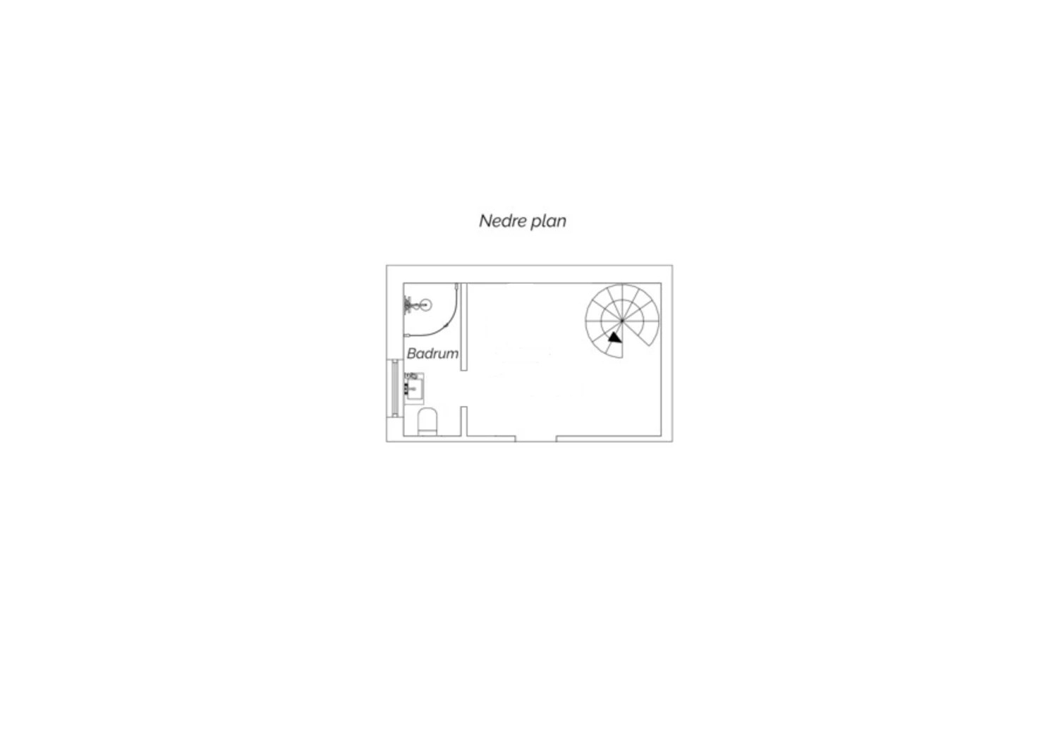 Planritning Nedre plan