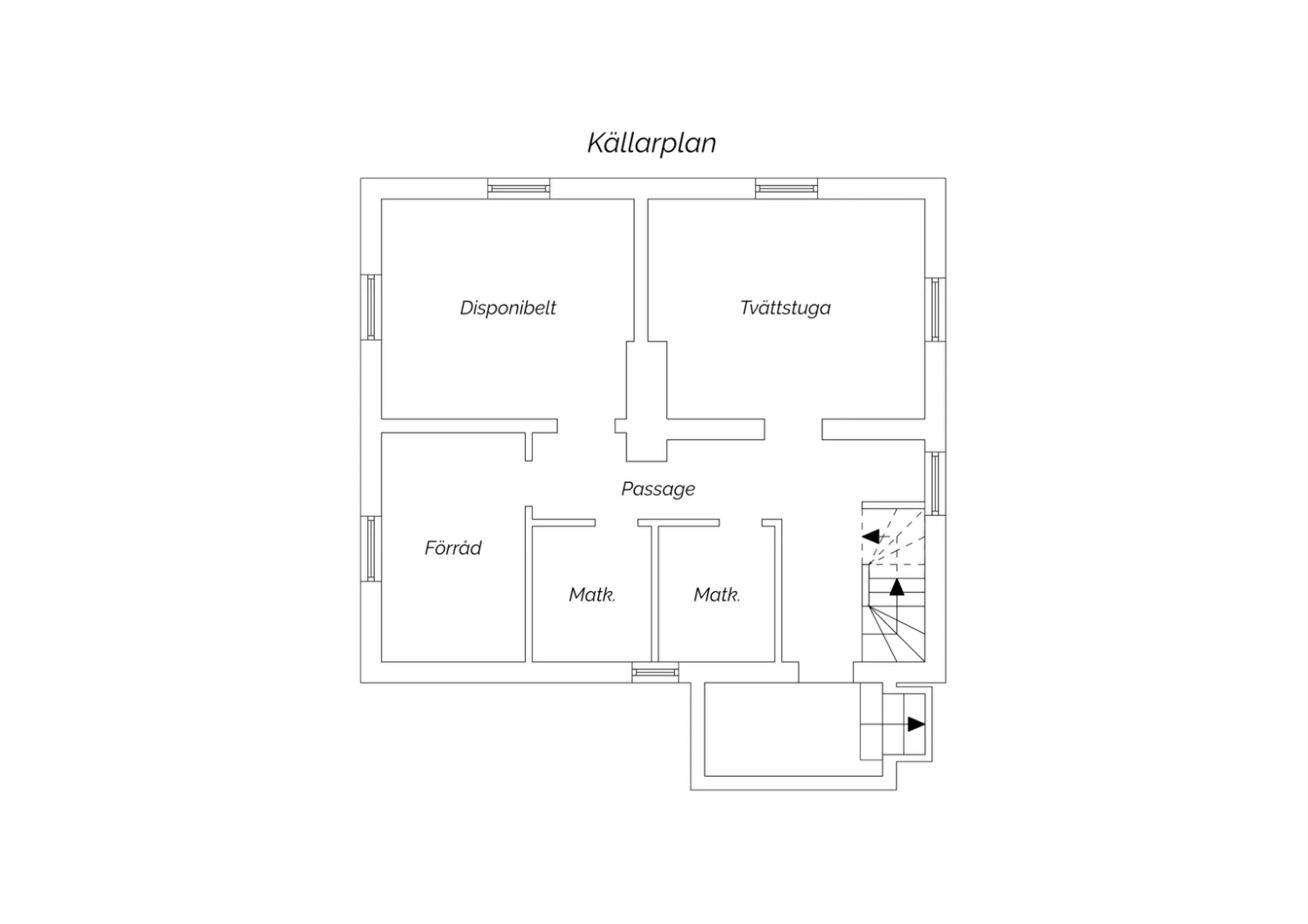 Planritning Källarplan