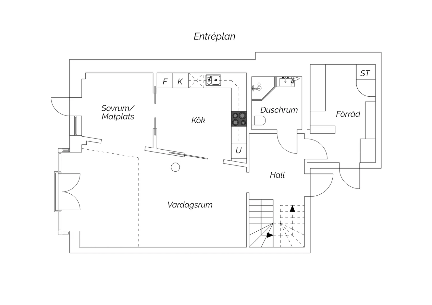 Planskiss Entreplan
