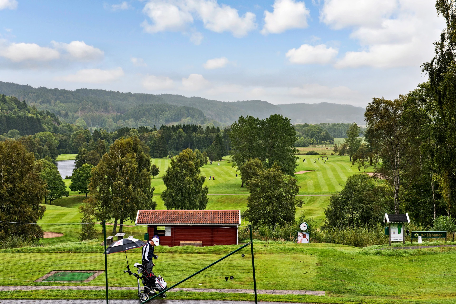 Lysegårdens golfbana är känd för kuperade terräng och vackra utsikt