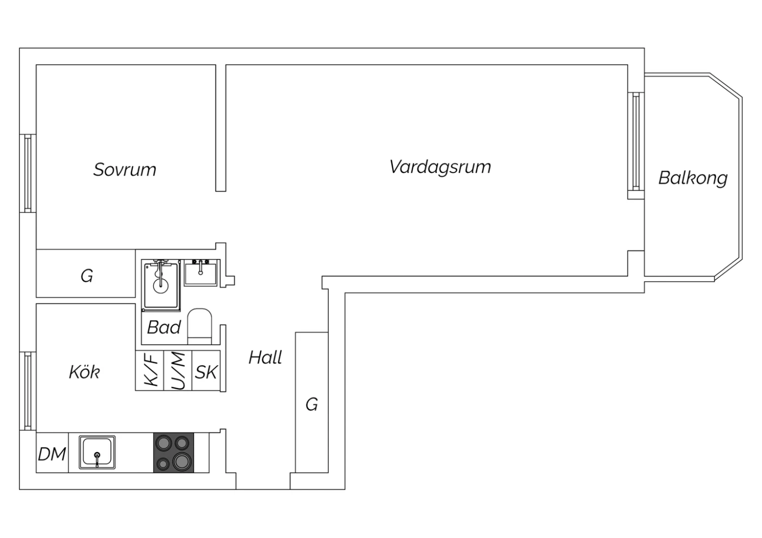 Planritning ribevägen 18B klar