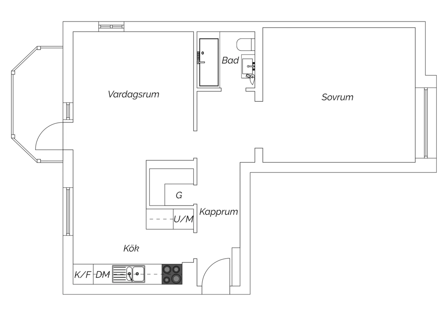 planritning ribevägen 16A