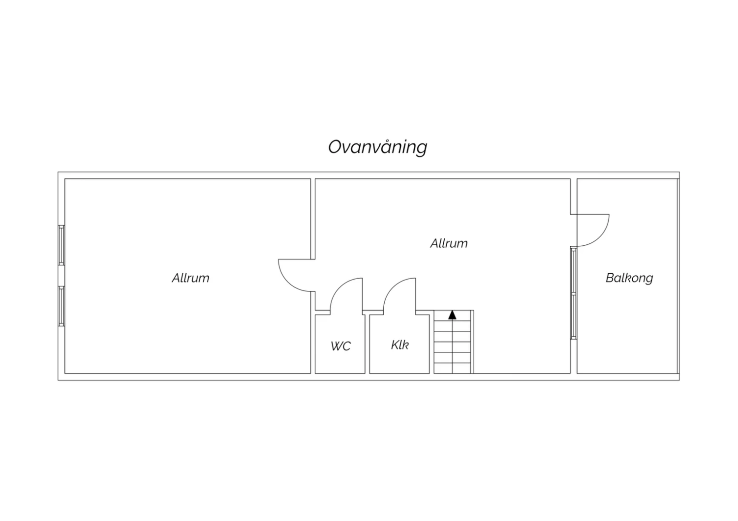 Planritning övre plan