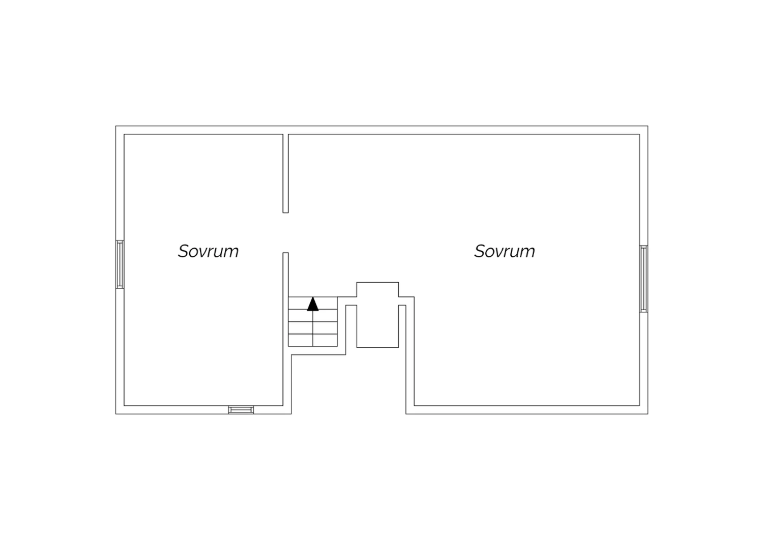Planritning Övre plan