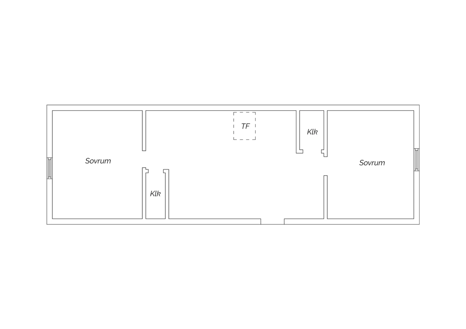 Planritning Övre plan