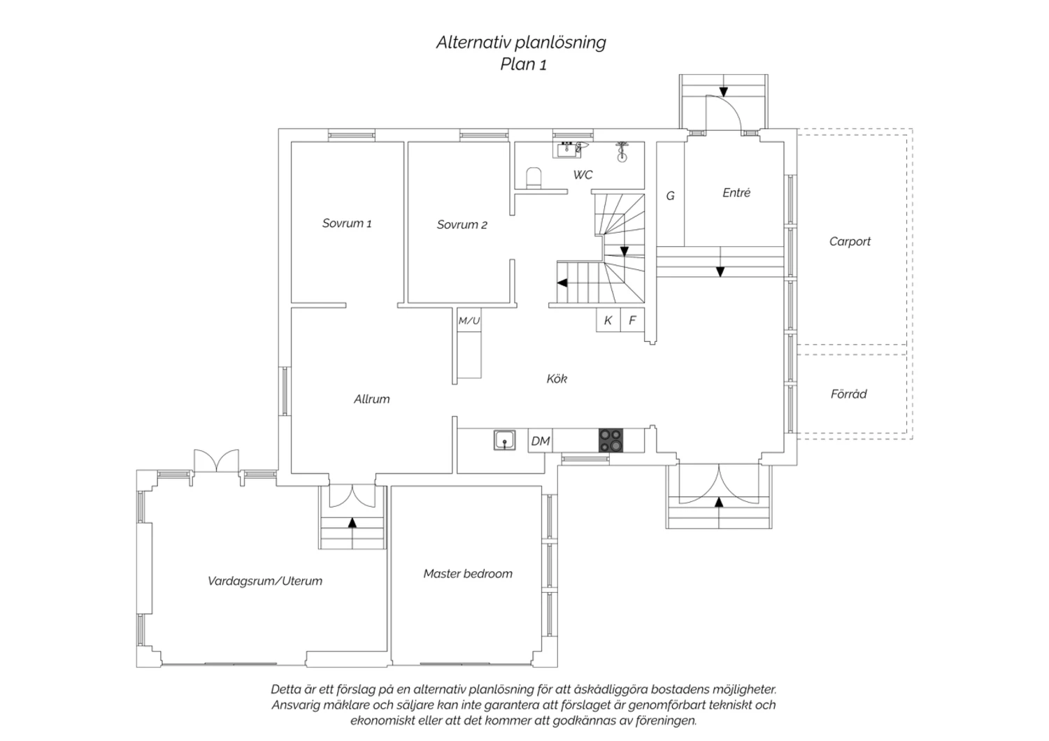 Alternativ planlösning