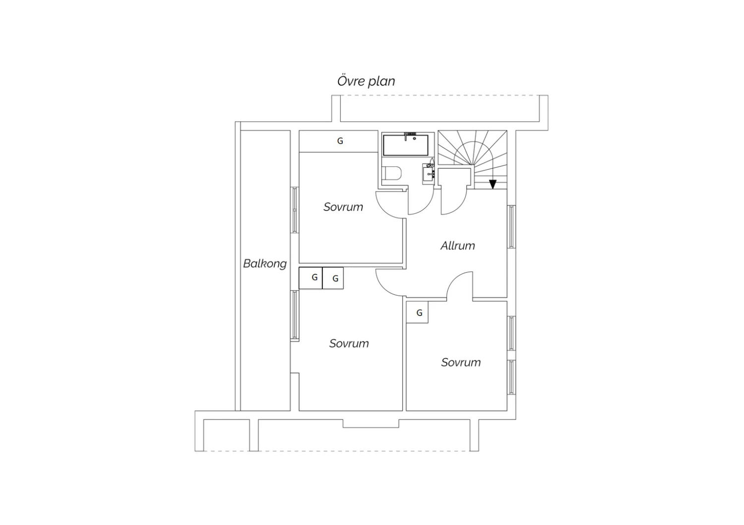 Övre plan
