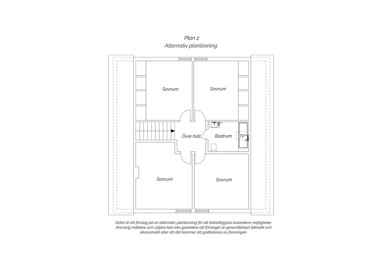 Alternativ planlösning plan 2