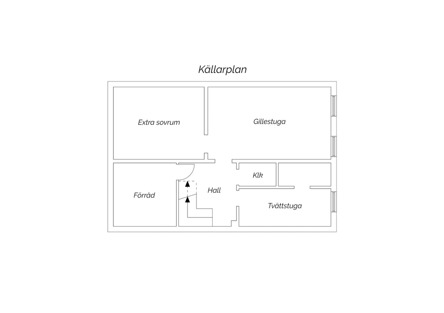 Planritning källarplan