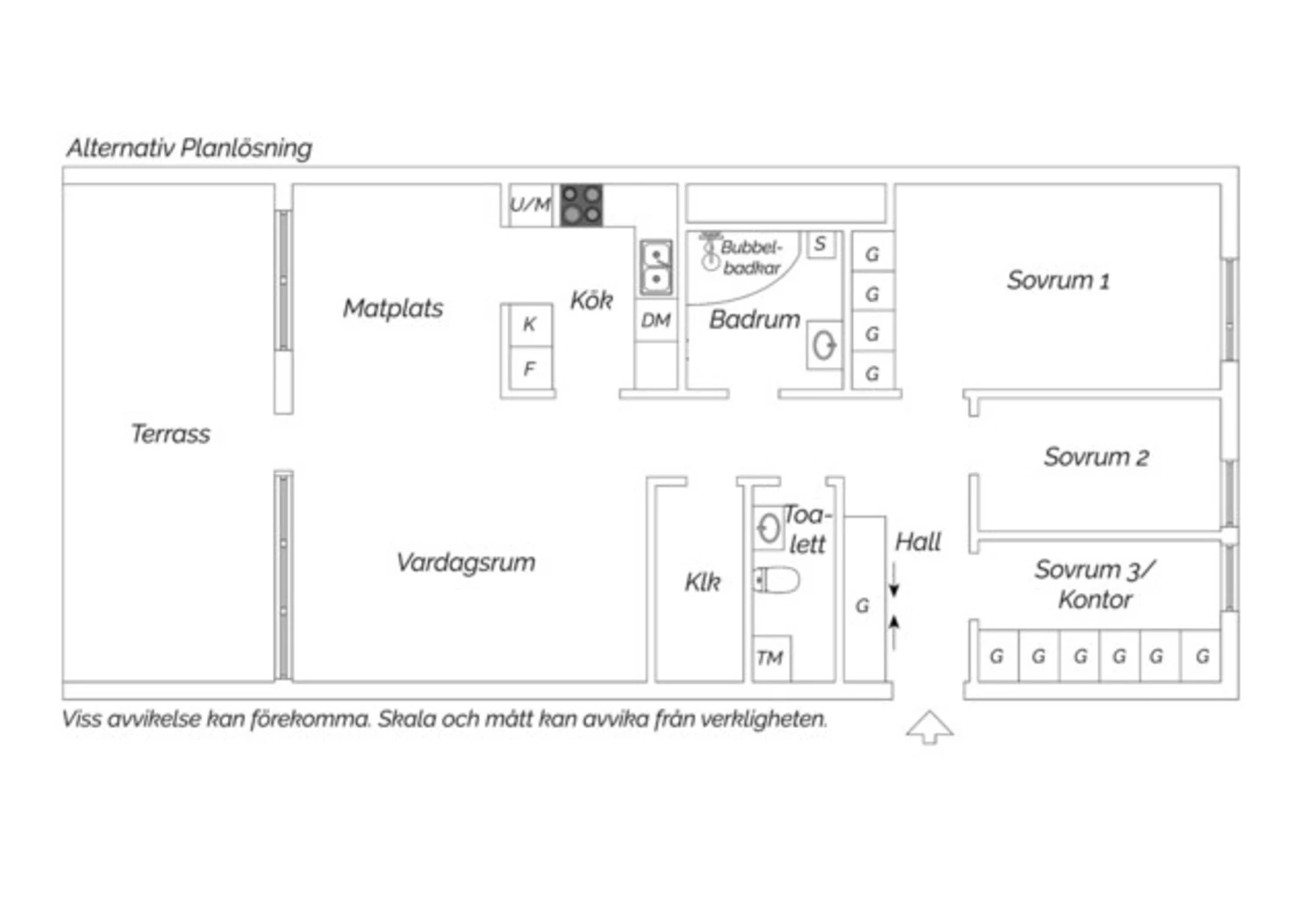 Alternativ planlösning