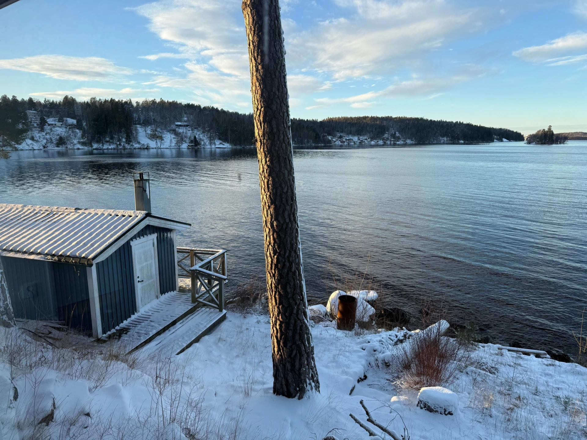 Bastustuga med ett sovrum