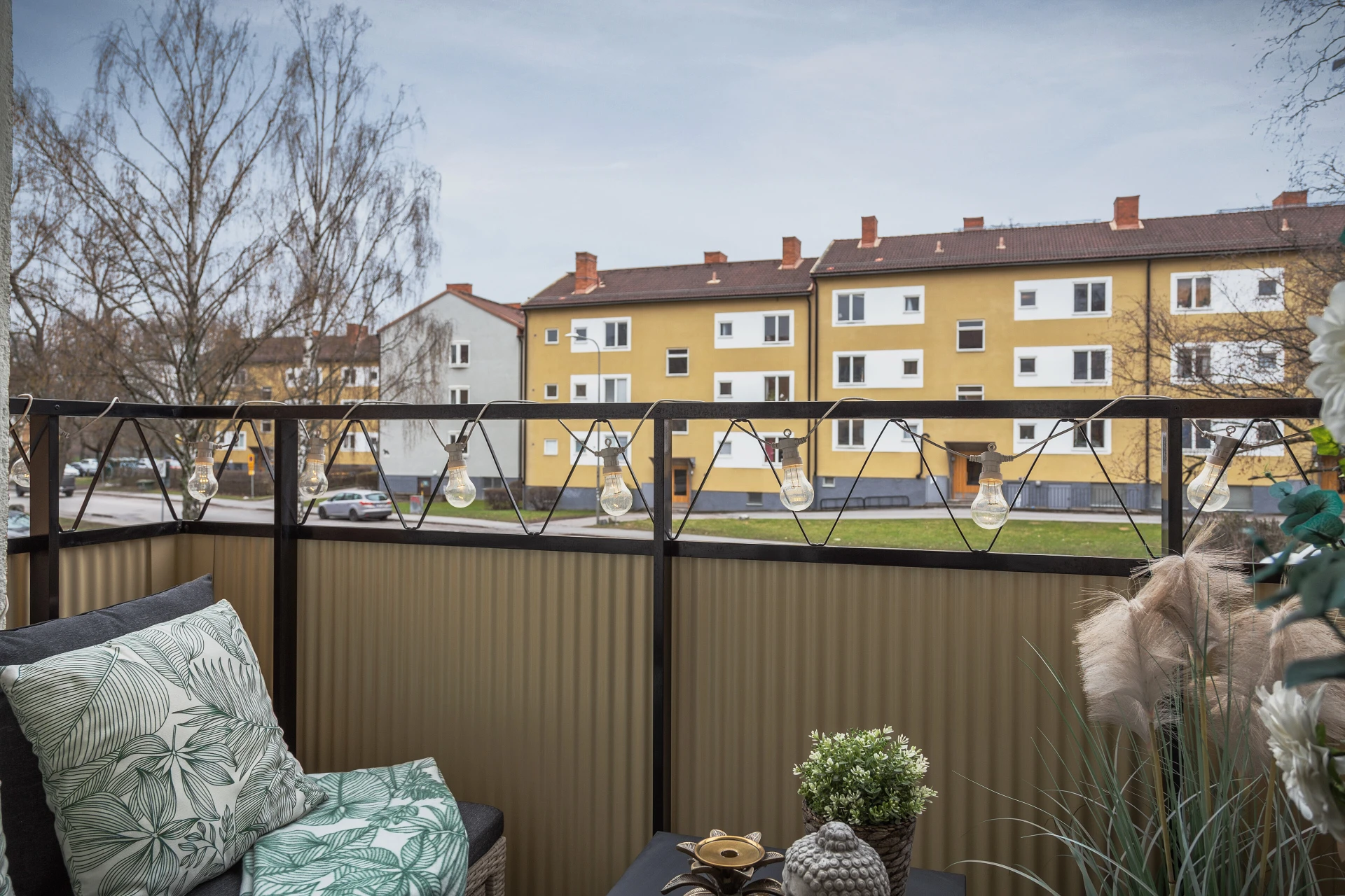 Lättmöblerad balkong