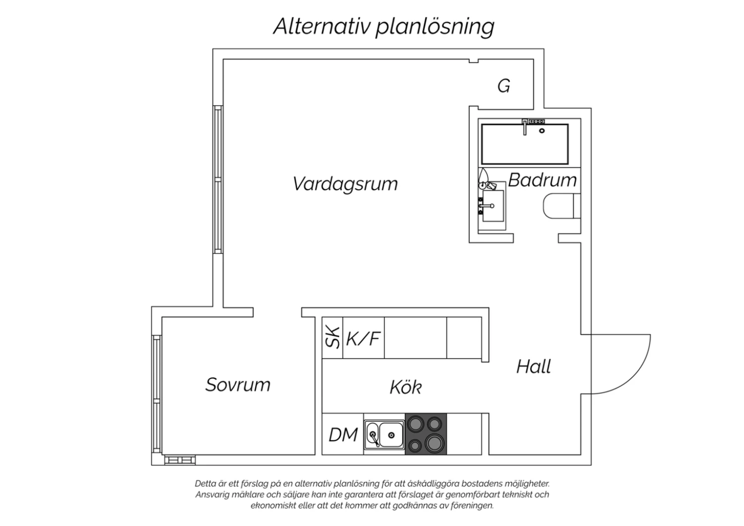 Alternativ planritning