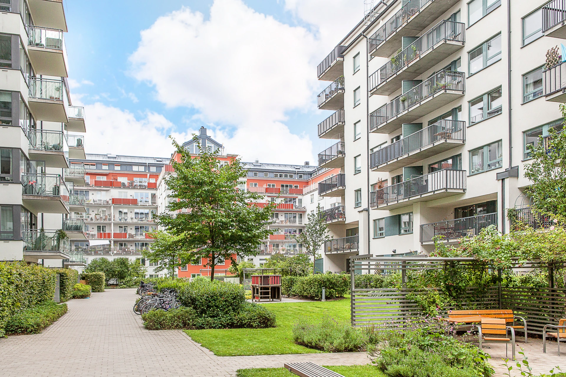 Föreningens fina innergård