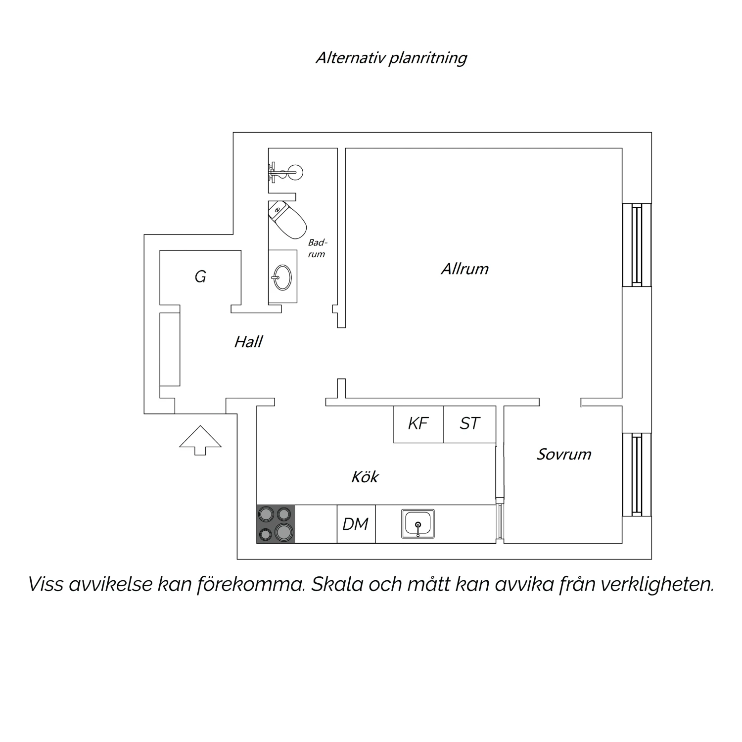 Alternativ planritning