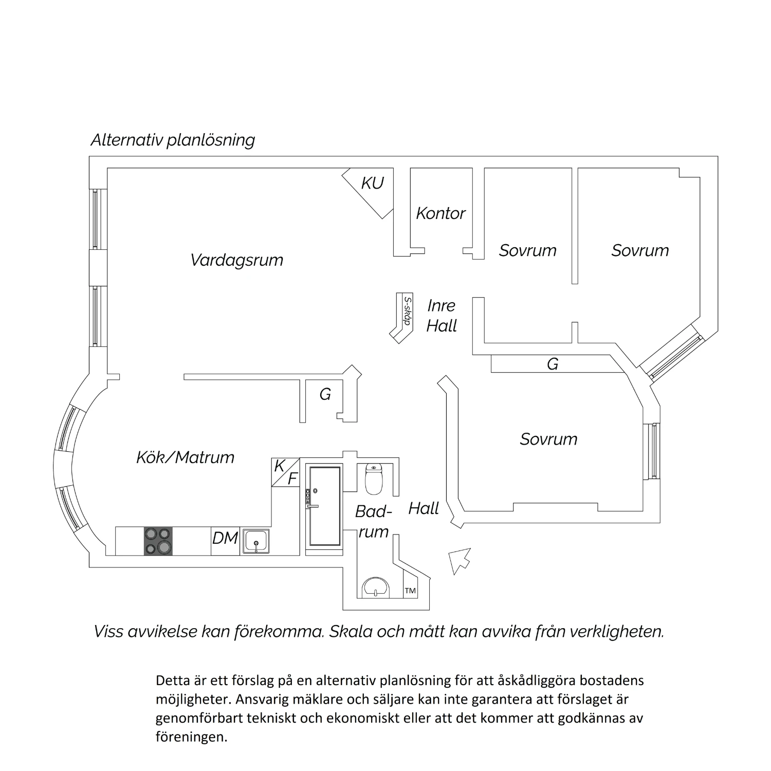 Alternativ planritning