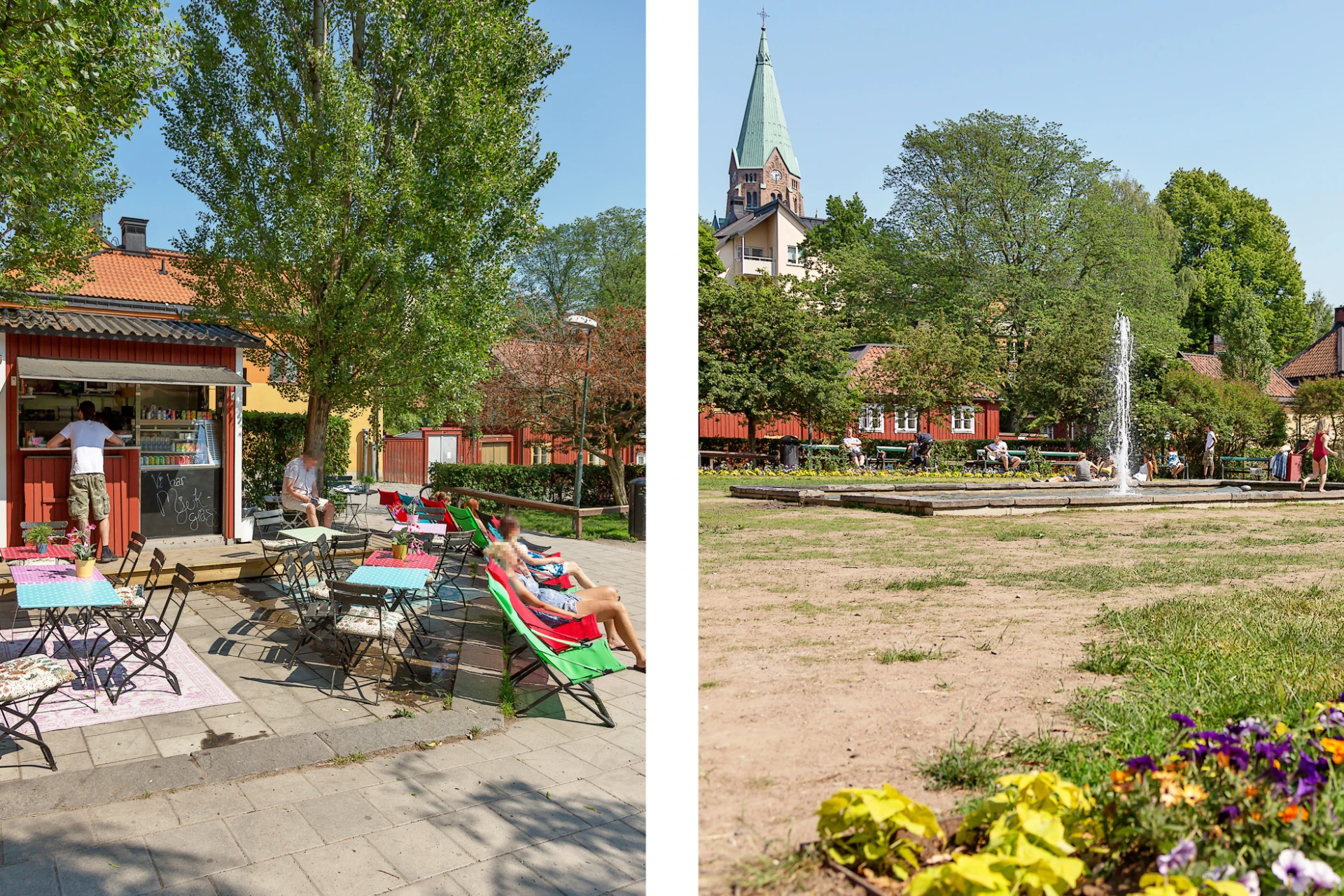 Nytorget om sommaren