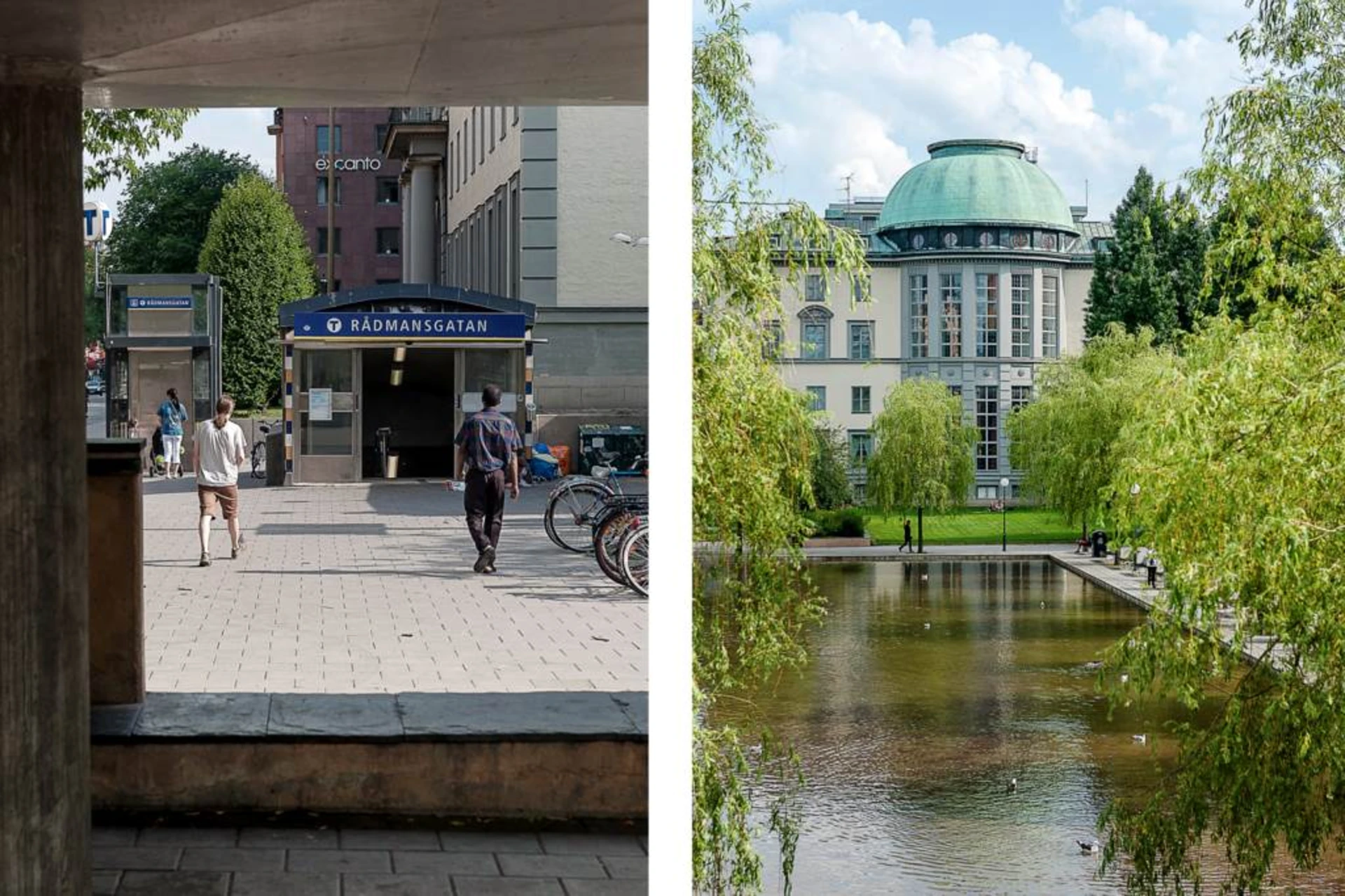 Nära tunnelbana vid Rådmansgatan