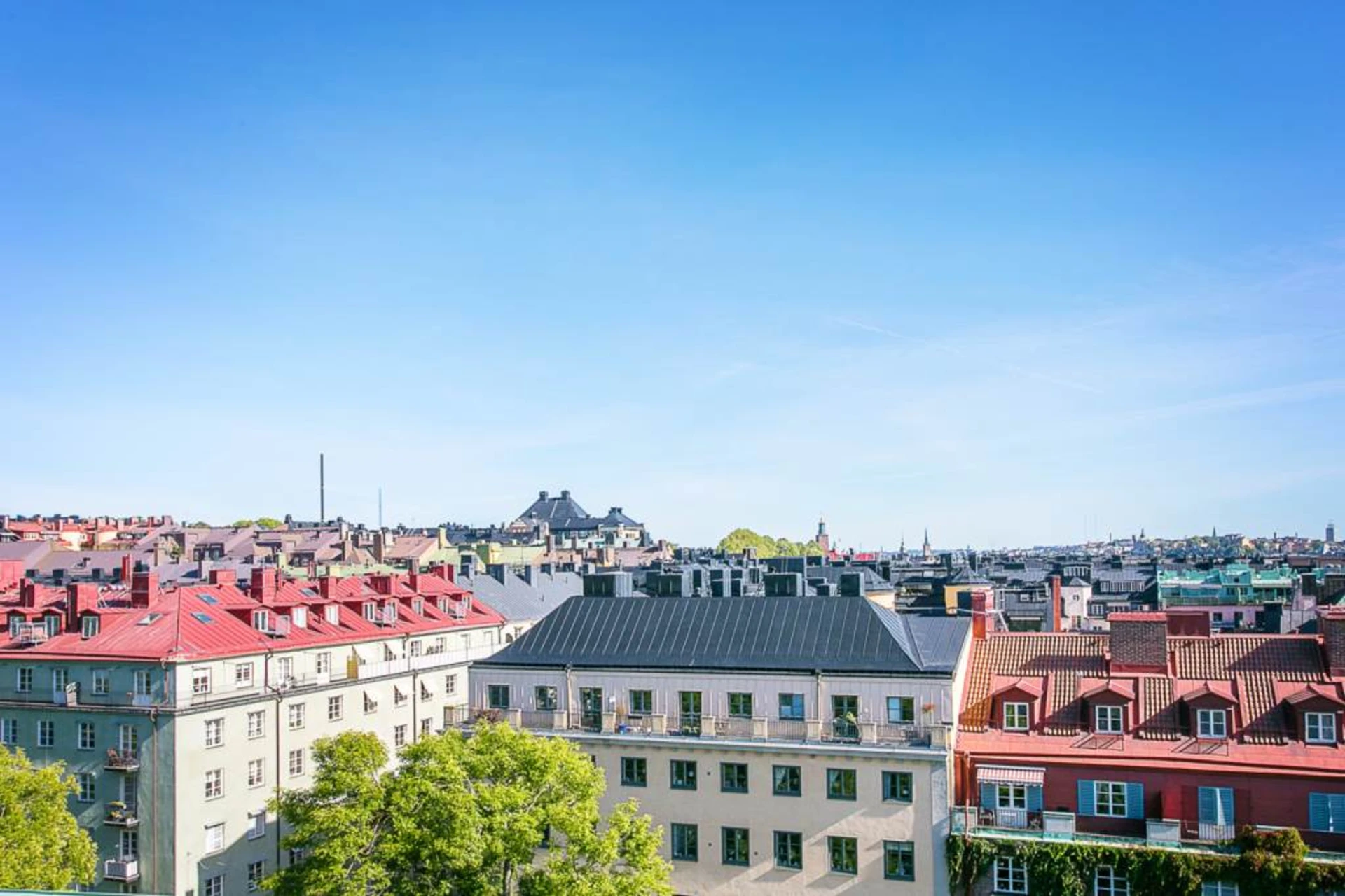 Magisk utsikt från takterrassen