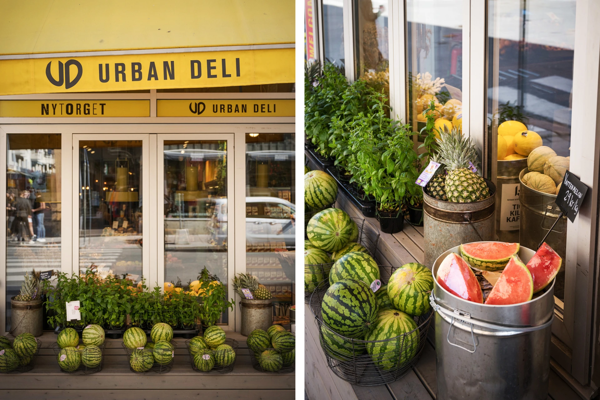 Urban Deli på Nytorget en kort promenad från lägenheten