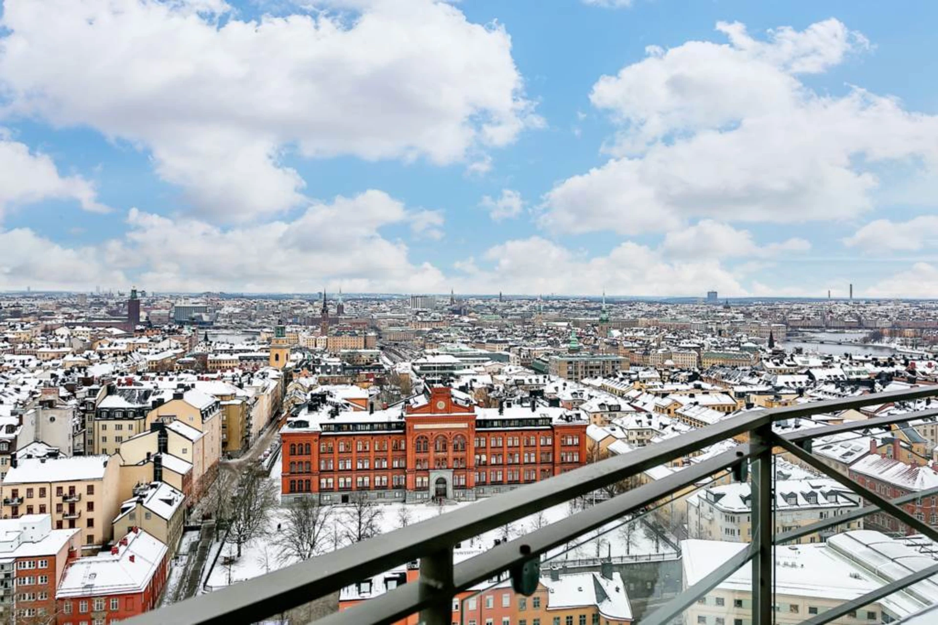 Lågupplöst Hänförande utsikt från topplokalen