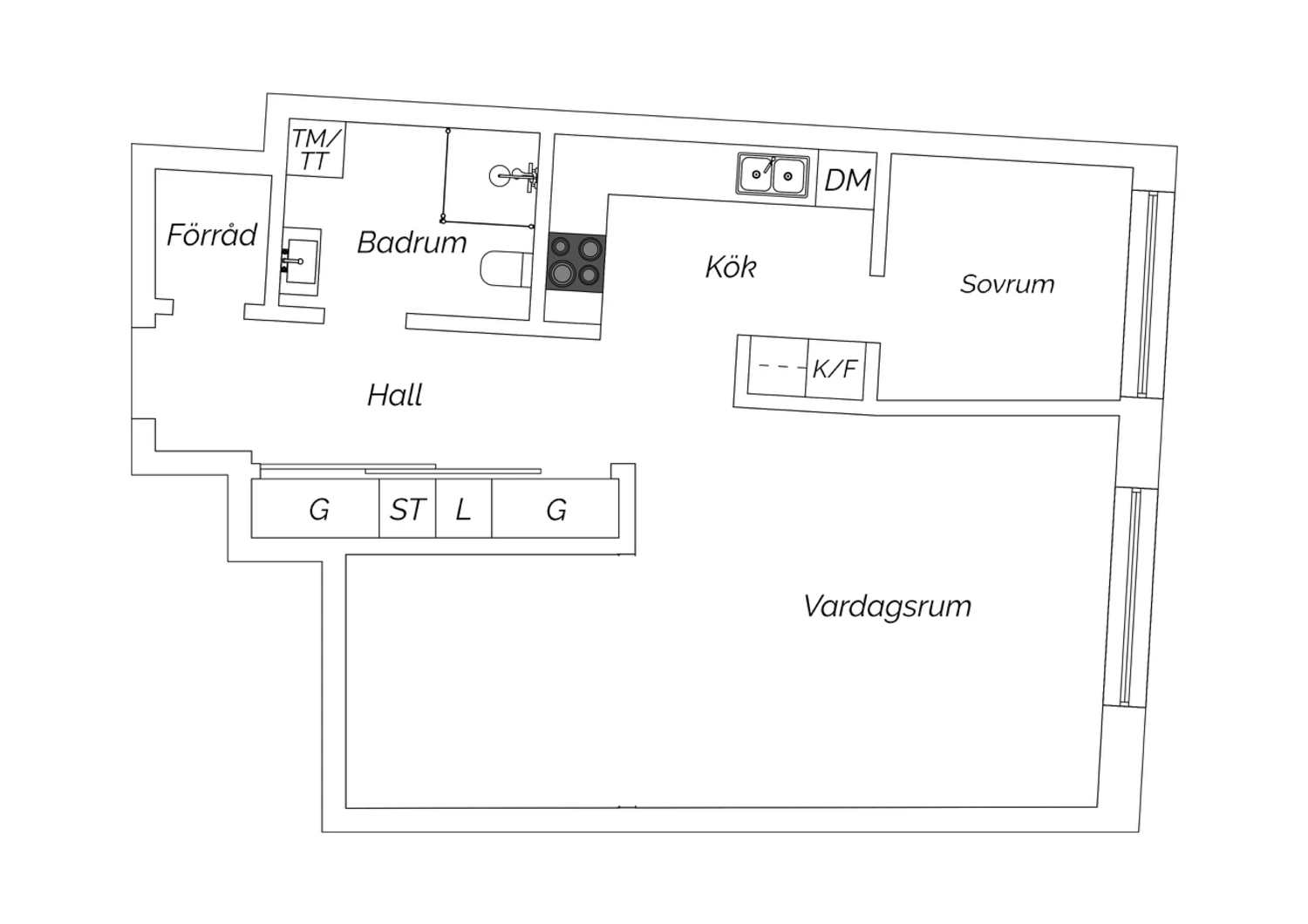 Alternativ planritning