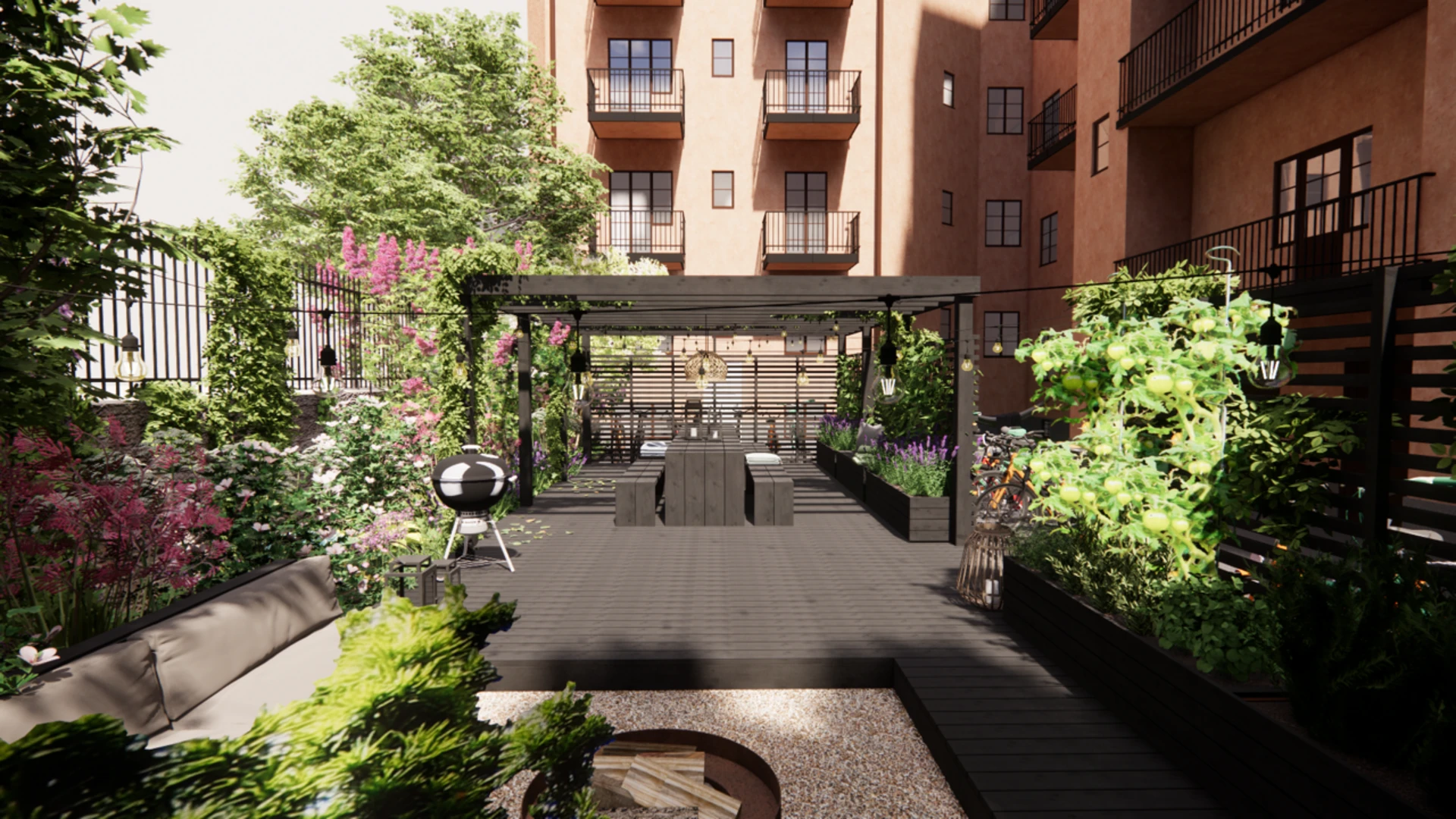 Föreningens målbild för kommande gårdsrenovering