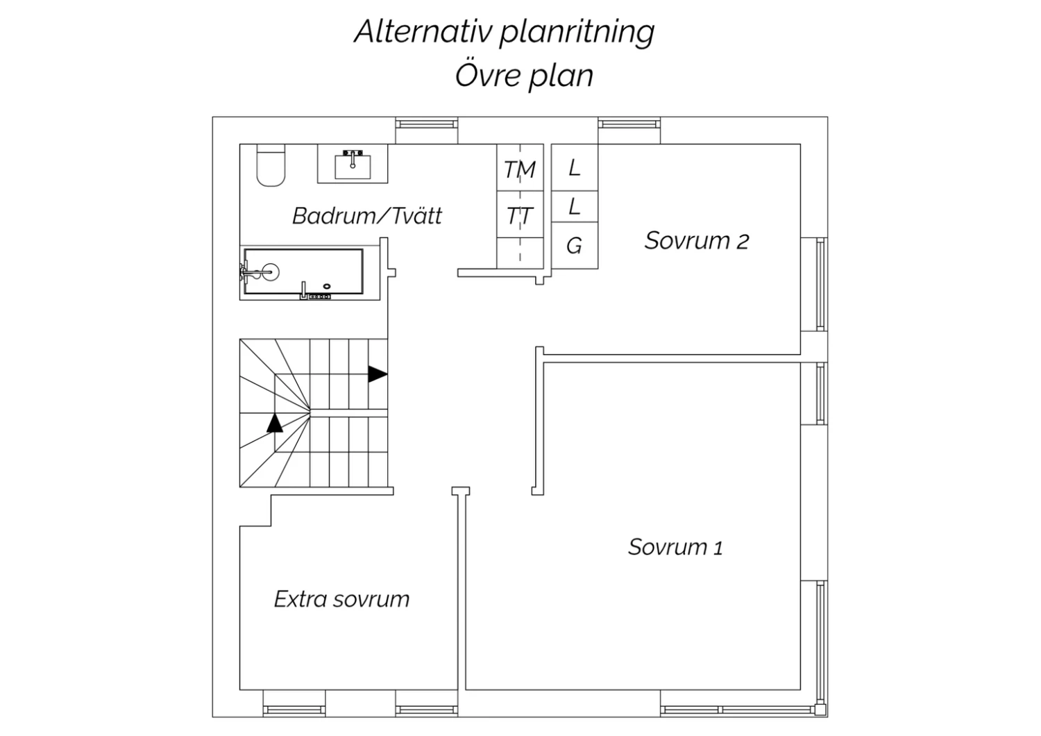 Alternativ planritning