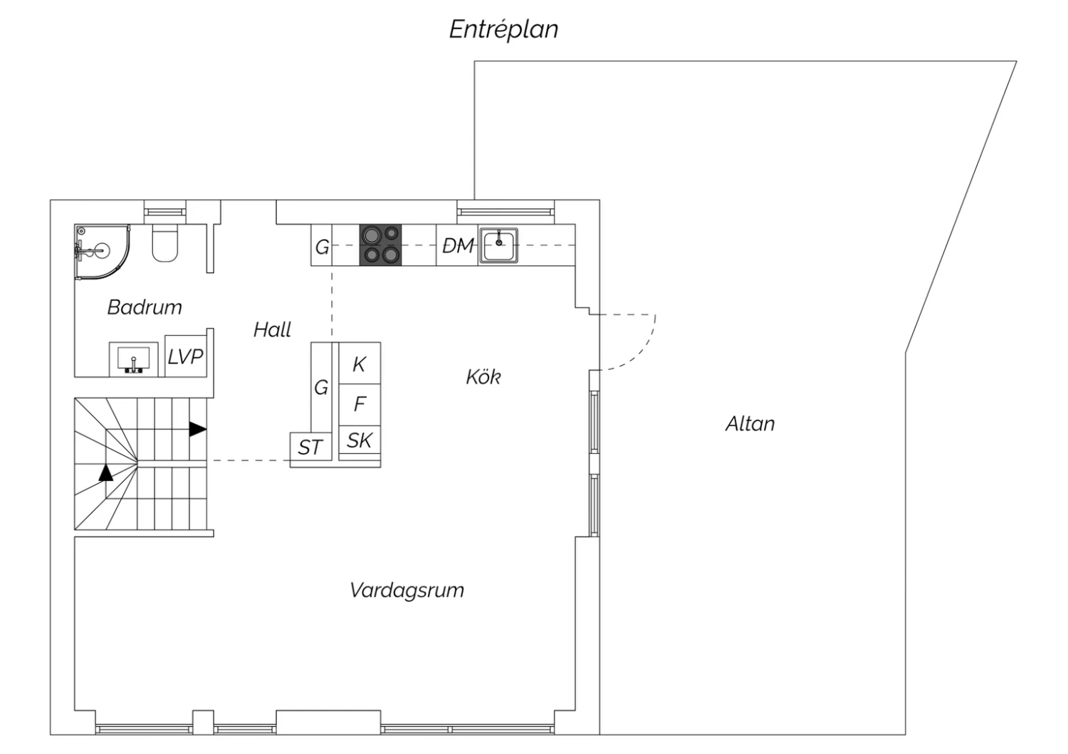 Planritning entréplan