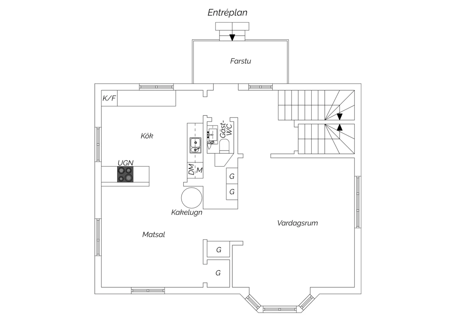 Planritning entréplan